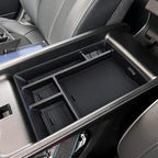 BestEvMod for Ioniq5 Armrest Storage Box Center Console Organizer Tray Interior Accessories with Rubber Black Trim Compatible with Hyundai Ioniq 5 2022-2026 Accessories(V1)