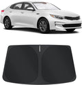 TINGLU Sun Shade for Kia Optima (Not for 2021 KIA K5) 2016-2020 Accessories Windshield Sun Shade Window Shade UV Rays Protection Sun Visor Cover with Steering Wheel Sunshade Storage Bag
