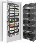 HOMELUX THEORY UPGRADED 6 Tiers Over The Door Organizer Hanging - 100D EXTRA THICK & 50lbs HUGE CAPACITY, 12 Side Mesh Pocket