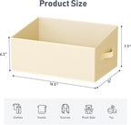 DIMJ Closet Storage Bins 6 Pack - Fabric Storage Baskets for Shelves, Large Clothes Organizers with Handles, Trapezoid Shelf 