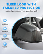 Mirror Bottom Cover for Tesla Model Y 2018-2025, Left Driver Side Rearview Mirror Lower Base Caps, Tesla Model Y Mirrors Cover Bottom Trim Replacement Accessories, Left