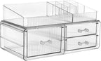 ZHIAI stackable storage drawer, cosmetics storage box, cosmetics and beauty product storage organizer, suitable for makeup ro