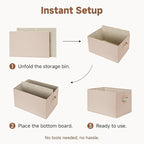 StorageWorks Closet Organizer Storage Baskets, Fabric Storage Bins for Shelves, Closet Organization and Storage Basket, Organ