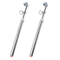 Heavy Duty Dual Foot Head Commercial Tire Pressure Gauge for Professional Tractor Trailer Drivers 10-160LBS Long Reach RV Tire Gauge, Dually and Car 2 Pack