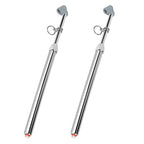 Heavy Duty Dual Foot Head Commercial Tire Pressure Gauge for Professional Tractor Trailer Drivers 10-160LBS Long Reach RV Tire Gauge, Dually and Car 2 Pack