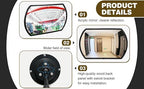 2 Pcs Acrylic Garage Parking Mirror 24" x 15" Convex Security Mirror Rectangular Convex Corner Mirror Blindspot Mirror with Protective Film for Driveway Traffic