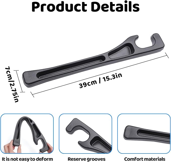 Car Seat Gap Filler Organizer, 2 Pack Black - Seat Gap Filler with Storage, Universal Fit Between Seat & Console, Stop Phone Keys Dropping, Car Organizer for SUV Truck, Car Side Gap Plug