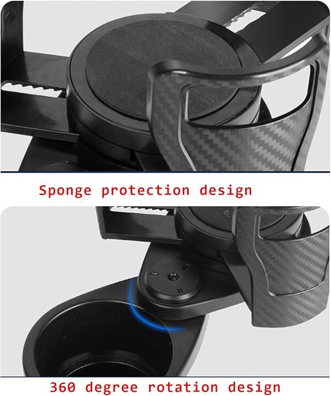 Cup Holder Expander for car, 2 in 1 Multifunctional Car Cup Holder Extender Adapter,with Adjustable Base,Compatible with Hydr