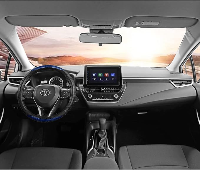 GIANT PANDA Steering Wheel Cover for Toyota, Auto Car Steering Wheel Cover for Toyota Highlander Rav4 Corolla Camry,Standard 