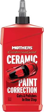 Mothers California Gold Ceramic Paint Correction, 12 oz. — Cuts, Polishes & Repairs, Preps, Removes Scratches, Swirls, Oxidation, Water Spots, Restores Color, Gloss, Depth & Shine (01712)