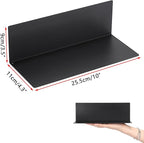 Kokone 6 Pack Magnetic Pegboard Shelves for Storing or Displaying, 10x4.3 Inch Flat Display Shelves for Pegboard, Wall Pegboa