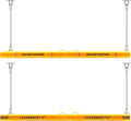 78" Parking Garage Height Clearance Bar - DO NOT ENTER & CLEARANCE 7' 3" - Hanging Crossbar by Chains, Yellow Reflective Parking Signs for Parking Lot, Warehouse, Garage Entrance and Exit