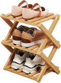 YYW Bamboo Shoe Rack for Entryway, Free Standing Shoe Racks Shelf Closet, Widen Foldable Vertical Shoe Storage Organizer for 