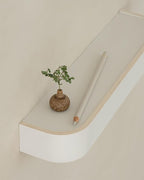 Kazai. Key Holder 'Toke' | Minimalist Key Hook Design from Berlin | Modern Key Holder Wall Mount with Wooden Shelf | Key Rack