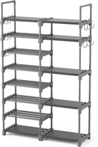 ROJASOP Shoe Rack, Shoe Storage Organizer for Closet Entryway Garage Bedroom, 8 Tier Tall Metal Shoe Shelf for 26-32 Pairs Bo