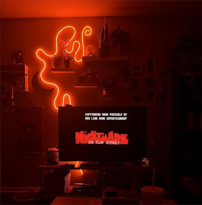 iNextStation 12V Orange LED Strip Lights 16.4FT, Flexible Silicone Neon Rope Light, Waterproof, Cuttable, Dimmable & Linkable, for Cabinet, Ceiling, Wall, Bedroom, Kitchen, Garage (No Adapter)