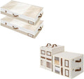 Large Under Bed Storage Containers with 4-Pack Bed Sheet Organizers and Storage