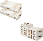 Large Under Bed Storage Containers with 4-Pack Bed Sheet Organizers and Storage