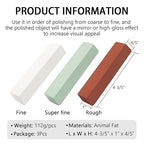 SCOTTCHEN Buffing Polishing Cutting Compounds 12 Oz. Kit - Green Fine/White Medium/Red Coarse - 3 Pack