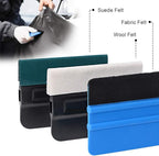NEWISHTOOL Pro Vinyl Wraps Applicator Tool Kit Window Tint Film Car Wrapping Tools Includes 164Ft Knife Less Tape, Felt Squeegee, Plastic Scraper, Wrap Knife and Blades, Magnet Holders (NT026-A)