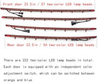 Car Interior Door LED Lighting Ambient Light Trim Strip Accessories for BMW 3 Series F30 F31 320i 328i 330i 335i 340i Door Two-Color Atmosphere Lamp Replacement Cover (Red)