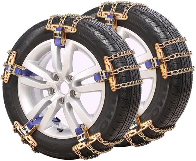1 Pcs Tire Snow Chain, Snow Chain Car Anti Slip Tire Chains Anti Skid Tire Snow Chains for Car SUV Trucks (S 165-195mm)