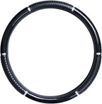 GG Grand General 54043 18 Inches Steering Wheel Cover Black with Black Hand Grips