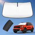 Sun Shade Sunshade for Kia Sorento 2021-2025 2026 Windshield Cover, 4-Layers Sun Shield 250T Silver Sun Visor Foldable Front Window Shade Blocks UV Rays Car Accessories