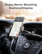LISEN CD Phone Holder for Car iPhone 17 Adjustable CD Slot Phone Mount Holder Sturdy Cell Phones Holders for Your Car Accessories for Samsung Galaxy S25 S24 iPhone 16 15 Pro Max All Phones
