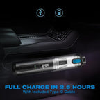 HAUSMEISTER Airflex Go Cordless Car Vacuum 16000Pa, 4-in-1 Handheld Vacuum with Air Duster & Inflator, Portable Mini Vac for 