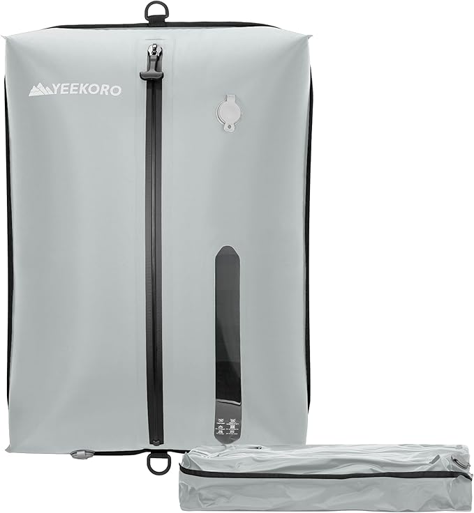 Vacuum Bag for Travel, Professional IPX8 Waterproof Reusable Vacuum Compression Bags for Travel Suitcases, Durable Space Save