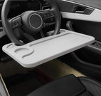 Car Steering Wheel Desk for Laptop,Multipurpose Travel Car Accessories, Car Seat Stand Trays for Eating, Multipurpose Travel Car Accessories (Grey)