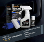 SOPAMI Car Headlight Restoration Kit Headlight Cleaner Restores Clear Yellowed Car Plastic and Protects from Re-Oxidation Inc