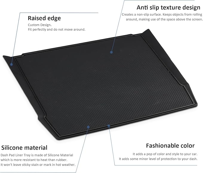 Auovo Dashboard Mat Compatible with Subaru Crosstrek Accessories 2018-2023 Forester 2019-2024 XV Impreza 2018-2023 Car Interi