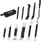 GOOACC 11PCS Trim Removal Tool Kit, Metal & Nylon Pry Tools Set for Car Door Panel, Dashboard, Audio, Clips, Fastener Remover