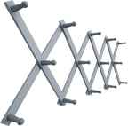 SKOLOO Hat Rack for Wall with 14 Hooks, Solid Wooden, Modern, Expandable Coat Rack Wall Mount for Coats, Hats, Bags, Baseball