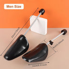 UPSTORE 4 Pairs Black Mens Plastic Adjustable Adult Shoe Tree Stretcher Boots Holder Shaper Support Practical Portable Shoe S