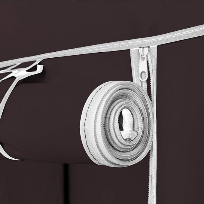 Closet Wardrobe, Portable Closet for Bedroom, Clothes Rail with Non-Woven Fabric Cover, Clothes Storage Organizer, 58 x 17 x 