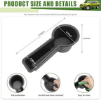 Upgrade Cup Holder Insert for 2014-2024 Toyota 4Runner Center Console Cupholder Coaster Liner Replaces Mat for 4 Runner Interior Accessories Black(Center Console Rear, 1PCS)