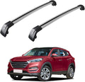 JDMON Roof Rack Cross Bars Compatible with Hyundai Tucson 2016 2017 2018 2019 2020 2021 with Side Rails Anti-Theft Locks Desigh, Aluminum Luggage Rack for Rooftop Cargo Bag Carrier Kayak Bike, Silver