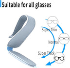 Yuoyar 2 Packs Magnetic Sunglass Holder for Car Visor - Universal Sunglasses Clip for Different Size Eyeglasses - Convenient Interior Car Accessories (Blue)