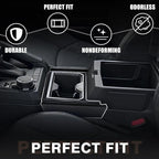 Muslogy Center Console Organizer Hanging Storage Box Compatible with 2024 2025 2026 Toyota Tacoma & 2025+ 4Runner Accessories Console Left & Right Phone Pocket Gear Shift Side Organizer