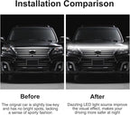Hood Light Strip, TEKSHINNY 79 Inches Flexible Exterior Car LED Strip Lights Waterproof Car Led Light Daytime Running Light Strip for Cars, Trucks (White)