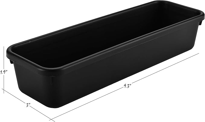 Masirs Interlocking Drawer Organizer Bins, Durable Plastic, Various Sizes for Custom Layout Design, Great for Desk Drawer, To