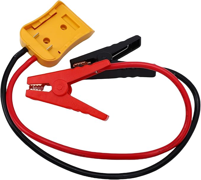 KIMISS Car Battery Jump Cable 8AWG Silicone Wire Heat Proof Automotive Jump Start Cable for SUVs Light Trucks (2FT)