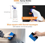 Luxiv Car Window Tint Application Tools Kit, 9 Pcs Vehicle Glass Protective Film Installing Tool, Squeegee Automotive Film Scrapers