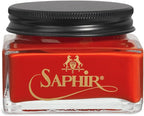 Saphir Medaille d'Or Pommadier Cream 75ml – Natural Cream Leather Shoe Polish, Leather Conditioner for Boots, Handbags