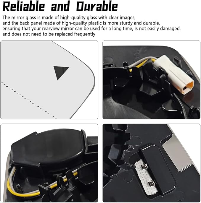 Passenger Side Heated Mirror Glass Fit for Mercedes Benz G550 W463 GLE350 W166 GLE GL450 X164 ML350 W166 GLS450 X166 GLS Class 2010-2019, with Blind Spot