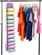 Legging Storage Bag Storage Hanger Can Holds 24 Leggings or Shirts Jeans Compartment Storage Hanger, Foldable Leggings Organi