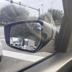 Ampper Blind Spot Mirror Rectangular, HD Glass Frameless Stick on Adjustabe Convex Wide Angle Rear View Blind Spot Car Mirror for Car Blind Spot, Pack of 4
